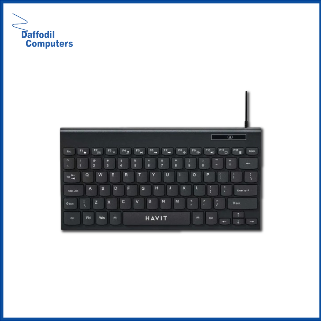 Havit KB224 USB Mini Keyboard With Bangla Black
