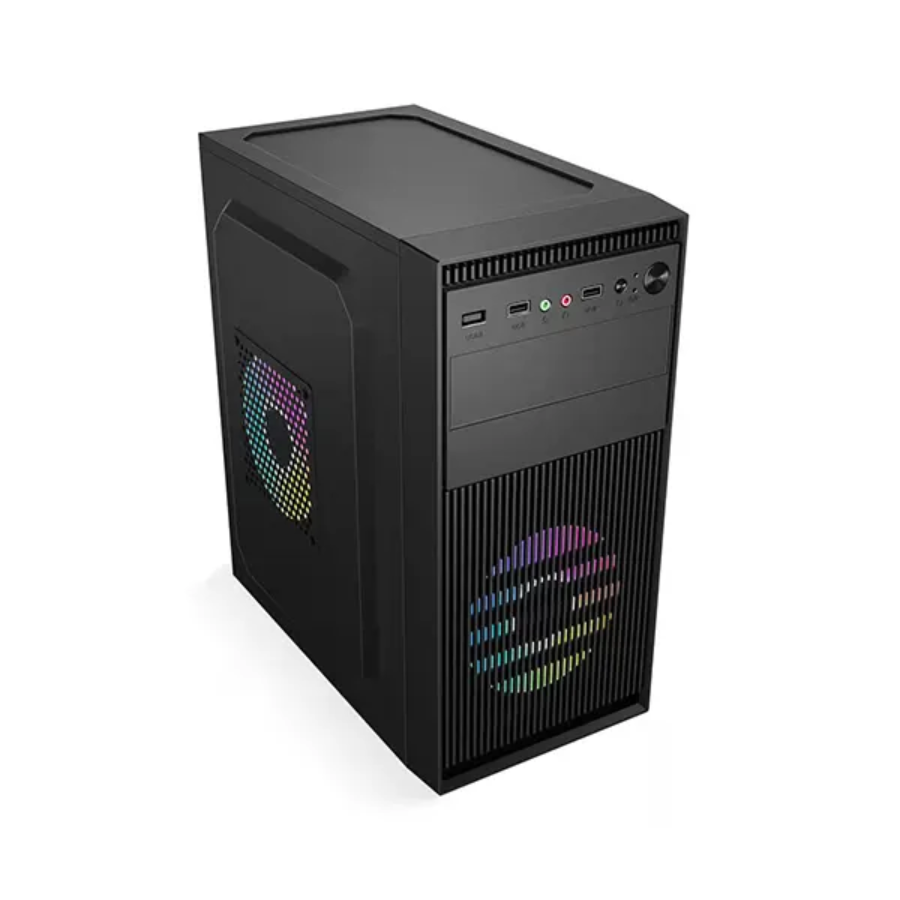 Golden Field 1718B Micro-ATX Desktop Casing - Black