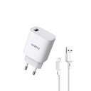 Oraimo OCW-E97S+L53 Cannon 2 Pro 18W Charger Adapter with Lighting Cable
